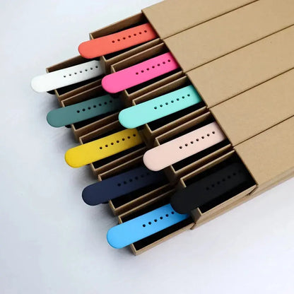 Silicone Strap For Apple Watch band 44mm 45mm 41mm 49mm 40mm 42mm 46mm