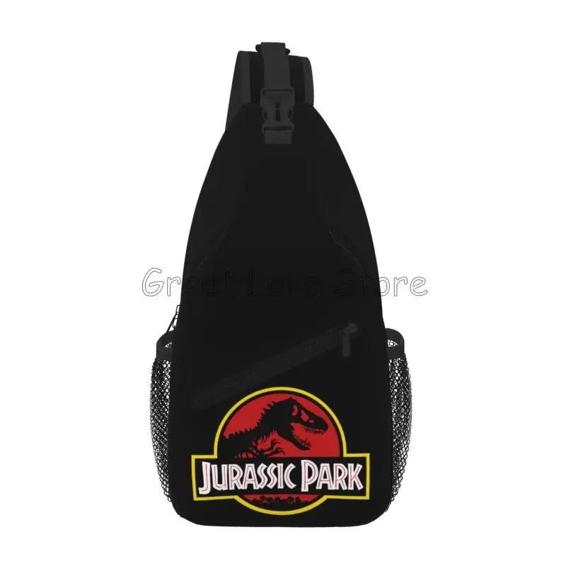 Bolso cruzado de pecho rojo y negro, duradero con correa ajustable y alta capacidad de almacenamiento