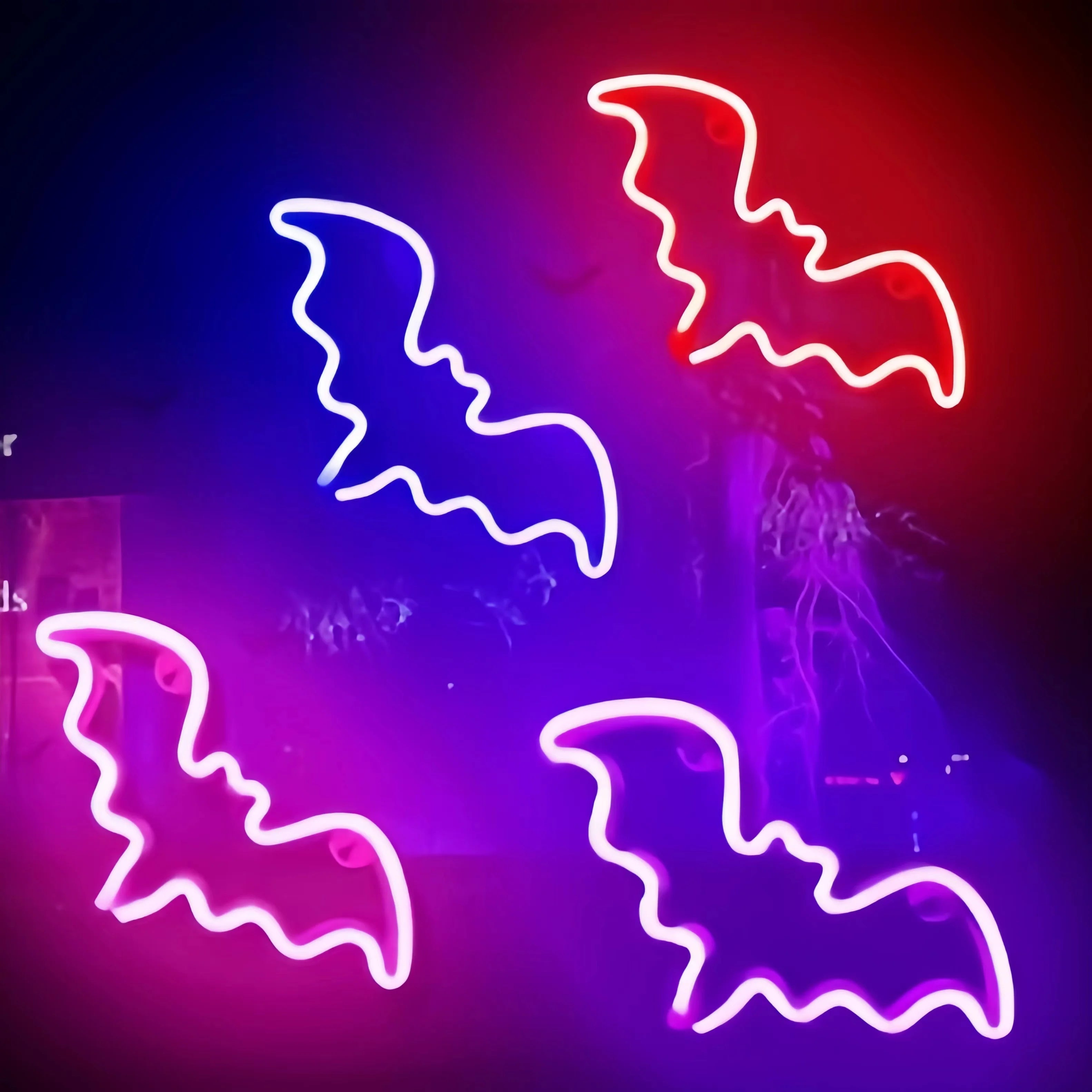 Halloween Led Neon Sign, Party Wall Art Decoration, Horror Atmosphere, Signature Neon Pendant, Room Night Light, USB or Battery Powered (Battery Not Included)