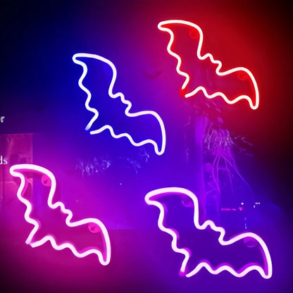 Halloween Led Neon Sign, Party Wall Art Decoration, Horror Atmosphere, Signature Neon Pendant, Room Night Light, USB or Battery Powered (Battery Not Included)