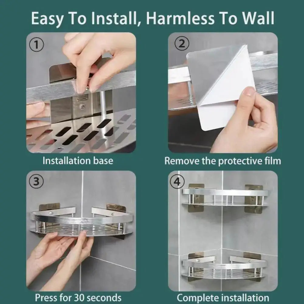 Stainless Steel Tension Mounted Shower Caddy Shop1104484089 Store