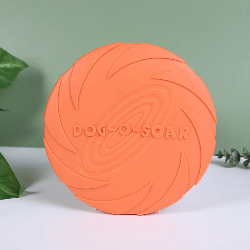 Durable Silicone Flying Disc for Dogs - Interactive Outdoor Fun!