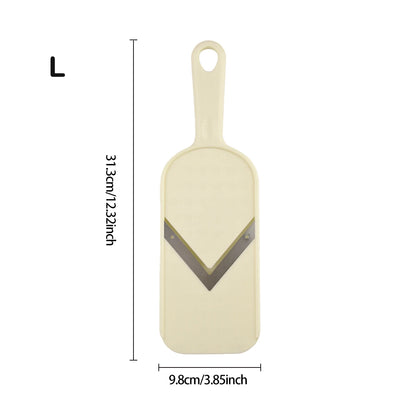 Multi Handheld Mandoline Slicer - Stainless Steel V Blade, with Cleaning Brush, Comfort Grip, Easy to Clean, for Kitchen, Vegeta