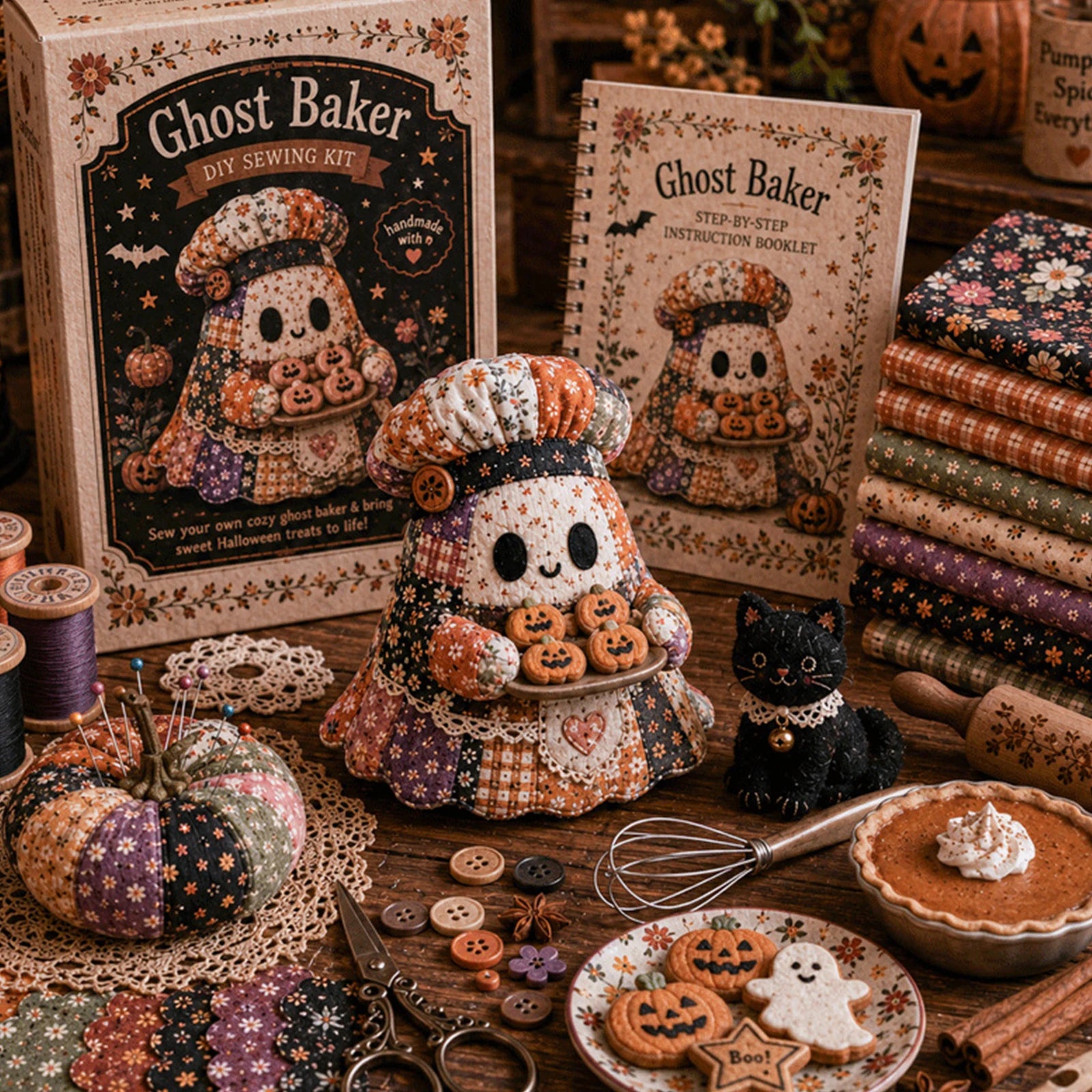 GhostStitch™ DIY Kit 👻🧵 — Craft Cozy Halloween Magic