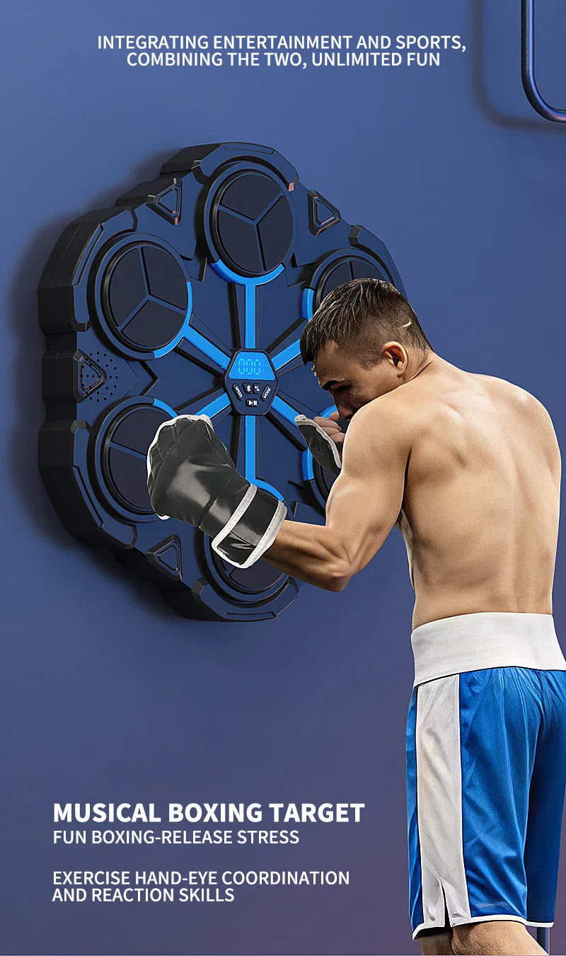 Smart Bluetooth Music Boxing Machine,Decompression,Fighting Fitness Home Boxing Wall Target Boxing Trainer Boxing Accessories Ponerait Benzhou Store