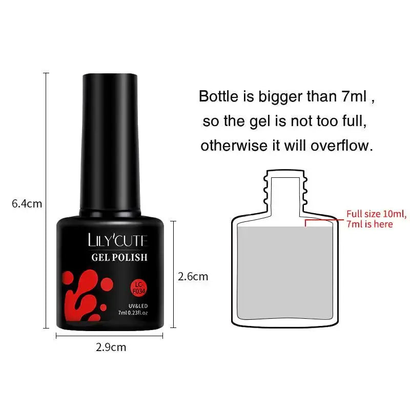 LILYCUTE 129 Colors 7ML Nail Gel Polish Nail Supplies Vernis Semi AliExpress