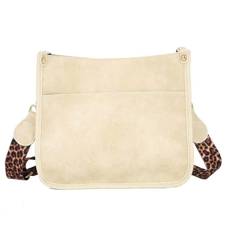 Retro Leopard Print Shoulder Bag Fashion Tote Bag Small Square Bag Crossbody Handbag for Women Halloween Christmas Gift