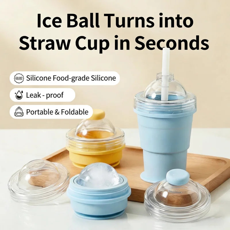 ChillFlex™ Ice Maker Cup 💧 — Fold, Freeze & Pop Out Easily
