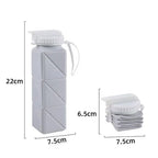 620ml Collapsible Water Bottle Cup with Straw Lid Leakproof BPA Free AliExpress