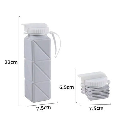 620ml Collapsible Water Bottle Cup with Straw Lid Leakproof BPA Free AliExpress