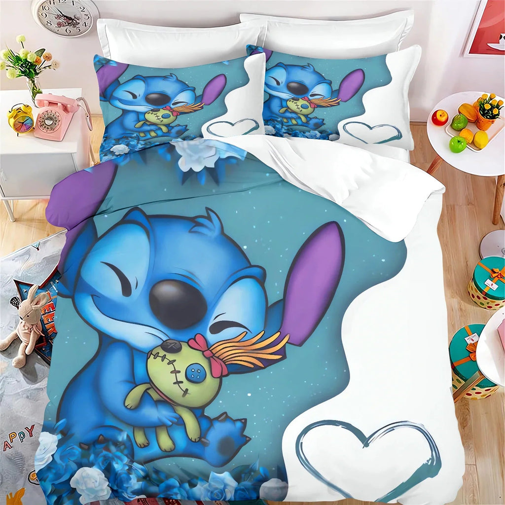 MINISO Cartoon Duvet Cover Set - 3 Pcs, Printed, Home Shop1103502001 Store