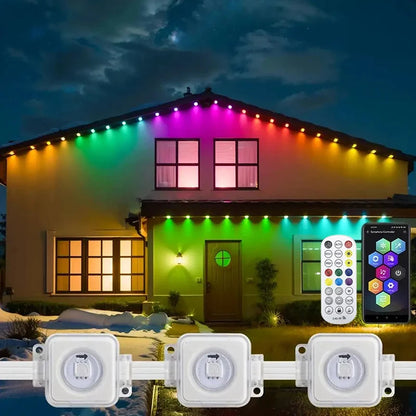 Weather-Proof Wonder: Smart RGBIC Lights for Stunning Outdoor Scenes! Shop1103803381 Store