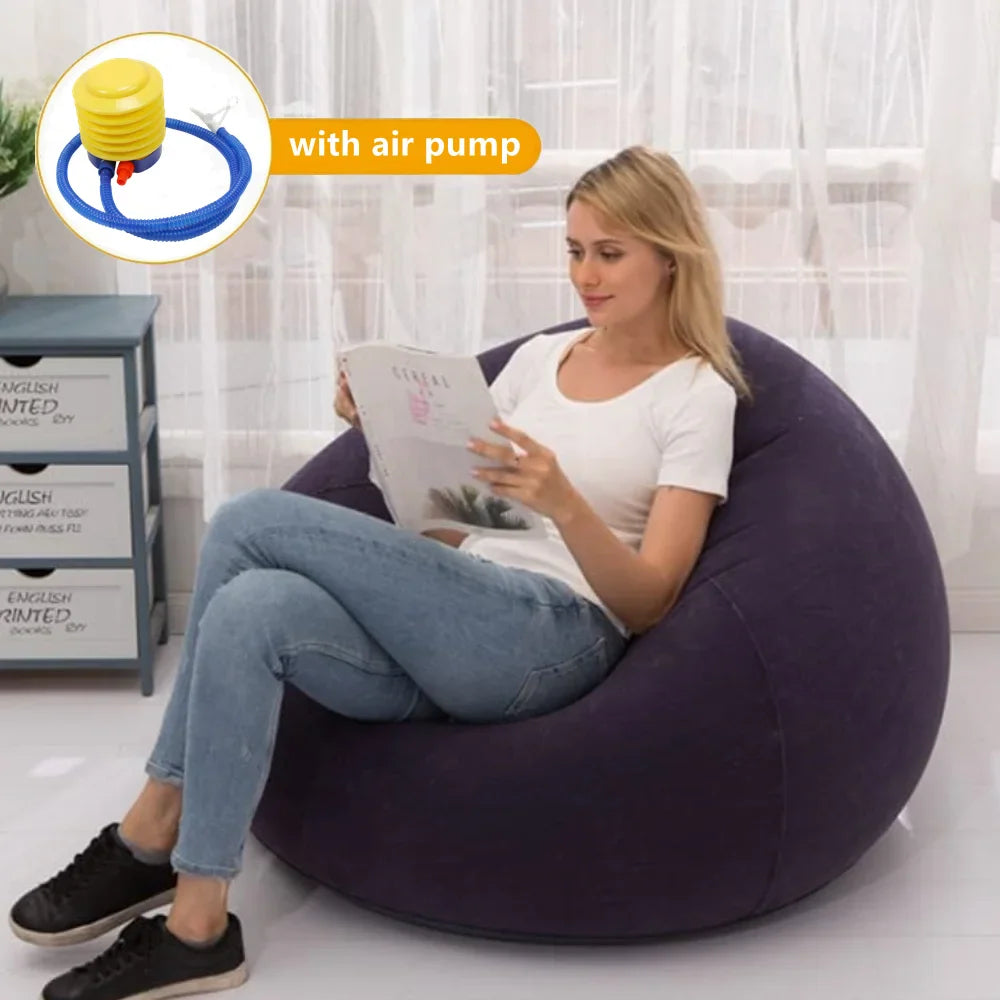 Large Lazy Inflatable Sofa Chairs YiCheng Home Store