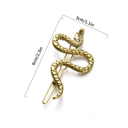 2023 New Gothic Punk  Metal Snake Medusa Hairpin Hair Clip for Women