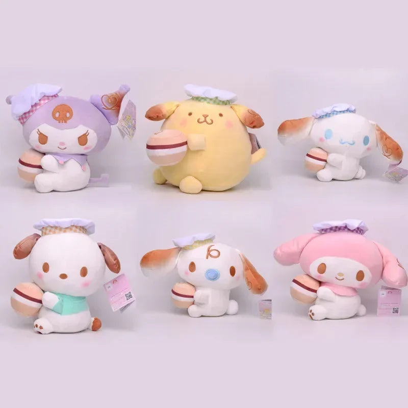 20cm Sanrio Cartoon Plush Toy Kawali Cinnamoroll Kuromi My Melody Soft FunnyCHood Store