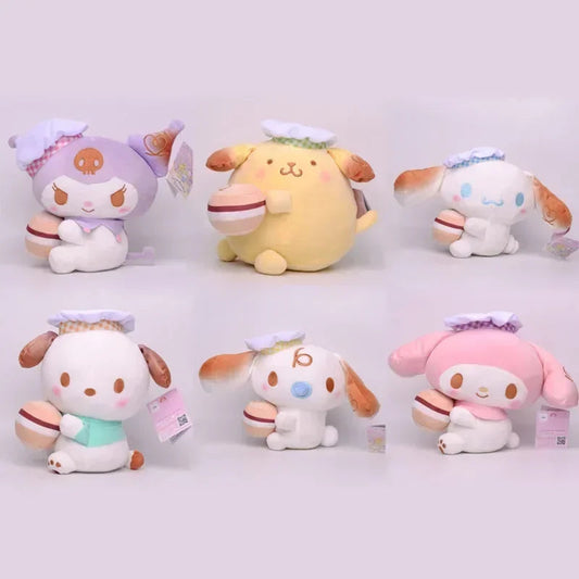 20cm Sanrio Cartoon Plush Toy Kawali Cinnamoroll Kuromi My Melody Soft FunnyCHood Store