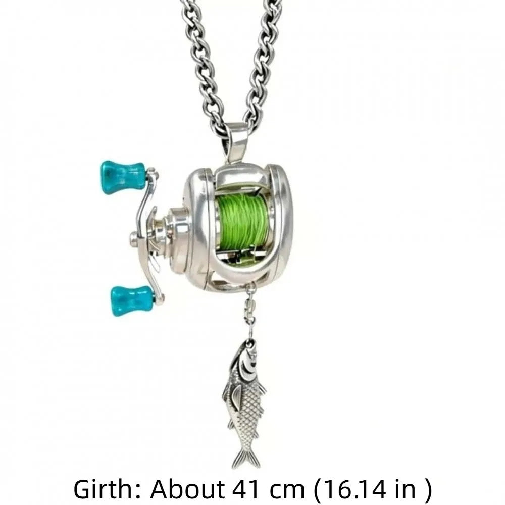 ReelSpin™ Fishing Necklace 🎣 — Mini Spinner for Anglers