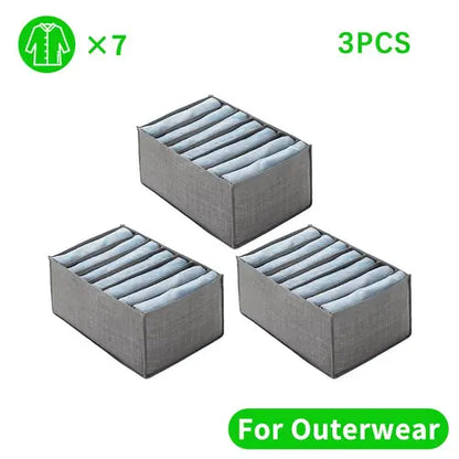 Organizador de ropa para armarios, pantalones, vaqueros, caja de almacenamiento, organizador de armario