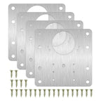 2/4/10pcs Hinge Plate Kitchen Cupboard Door Hinge Repair Kit Plates AliExpress