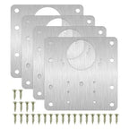 2/4/10pcs Hinge Plate Kitchen Cupboard Door Hinge Repair Kit Plates AliExpress