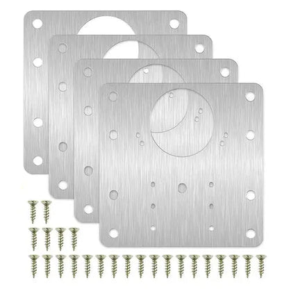 2/4/10pcs Hinge Plate Kitchen Cupboard Door Hinge Repair Kit Plates AliExpress