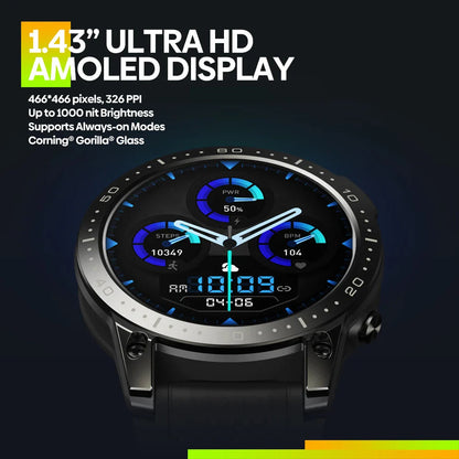 Zeblaze Ares 3 Pro Smart Watch Ultra HD AMOLED Display Voice Calling Function 100+ Sports Modes 24H Health Monitor Smartwatch Big Save Store