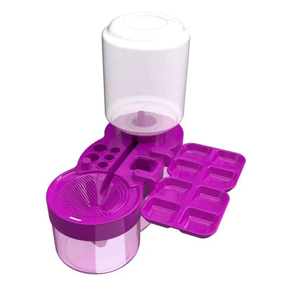 Paint Brush Cleaner with Drain Button Painting Brush Rinser Paint Brush Clean Device for Acrylic Water Based Painting Brush Adventure Better Life Store Store