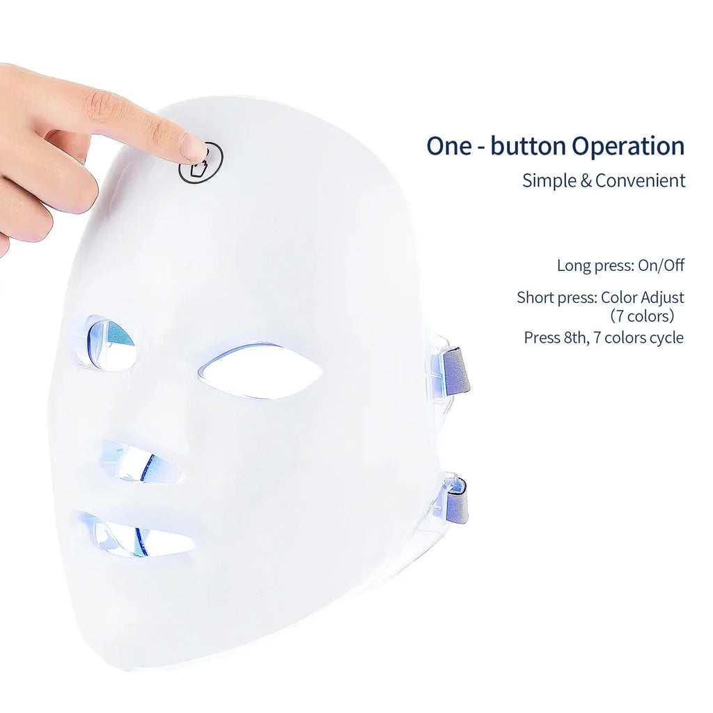 Sam Bam 7-Color LED Photon Facial Mask – Ultimate Skin Rejuvenation foreverlily Store