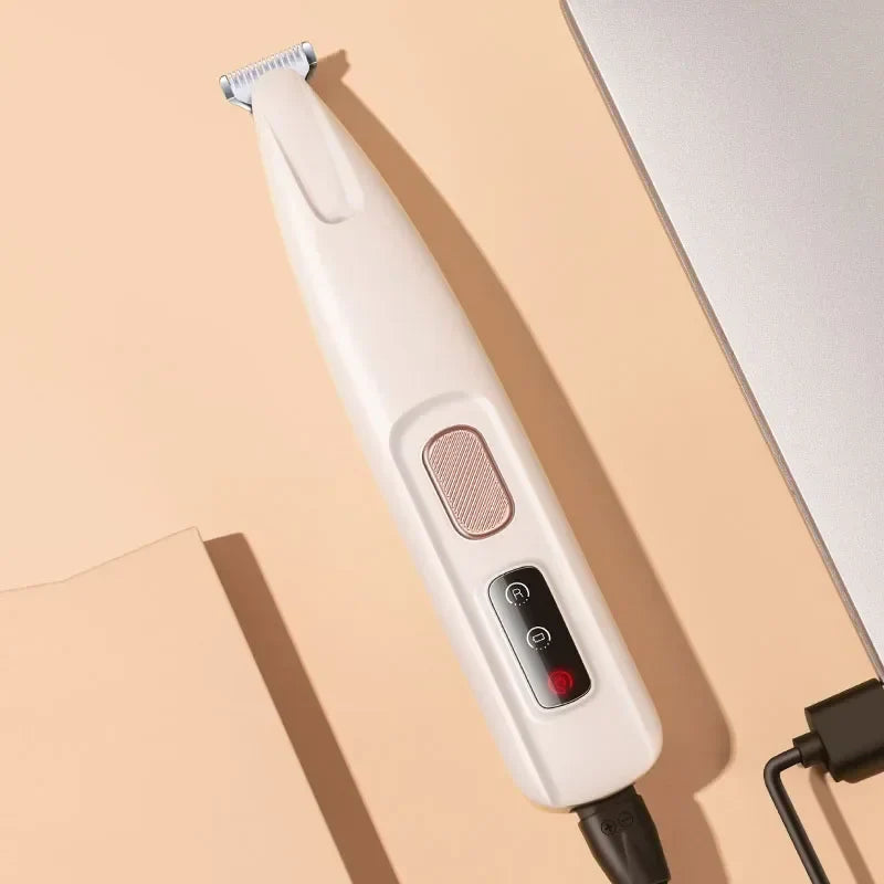 New Dog Paw Trimmer with LED Light Fully Waterproof Pet Hair Trimmer with LED Display Dog Clippers for Grooming 18mm Widen Blade BigBigEyes Store