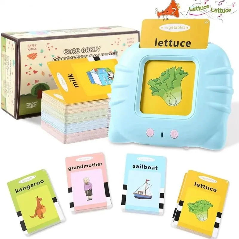 Juguetes para niños para aprender inglés, educación temprana inteligente, audio electrónico
