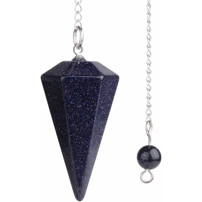 Natural Stone Quartz Agates Pendant Reiki Healing Cone Amethyst Charm Pendulum Pendants For Divination Dowsing Reiki Crystals