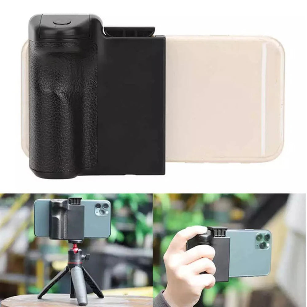 New Smartphone Handheld Selfie Booster Hand grip Bluetooth Remote Control Phone Shutter for iPhone Android Phone 8YV Store