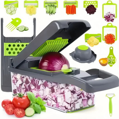 14/16 in 1 Multifunctional Vegetable Chopper Handle Food Grate Food Chopper Vegetable Slicer Dicer Cut Kitchen Items cocina Shop1103772493 Store