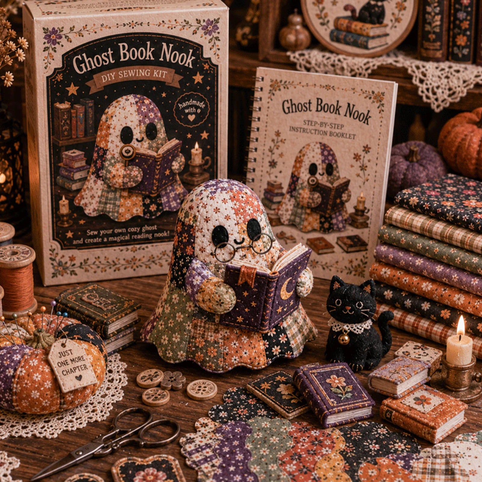 GhostStitch™ DIY Kit 👻🧵 — Craft Cozy Halloween Magic