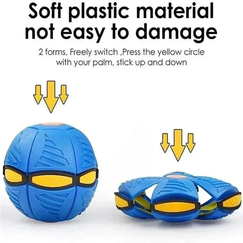 Blue Flying Saucer Ball Outdoor Parent Child Toy Foot Magic