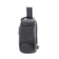 Bolso cruzado USB antirrobo para hombre, bandoleras impermeables de Oxford, bolso de cintura multifunción para viajes cortos, mochila de pecho tipo mensajero