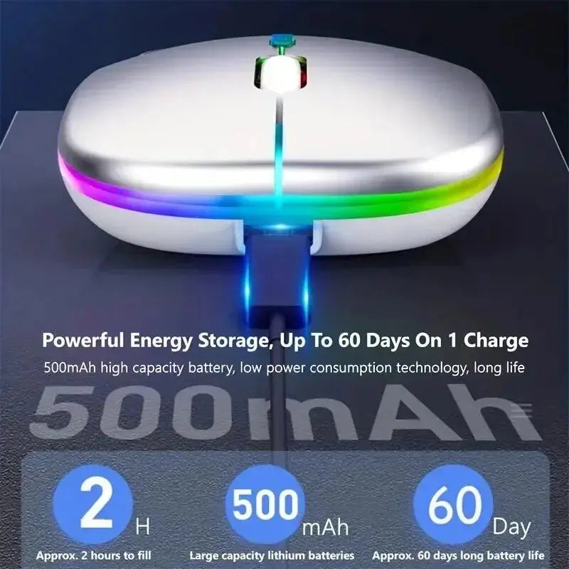 Wireless Mouse Gaming Mouse Backlight USB Compatible RGB Rechargeable AliExpress