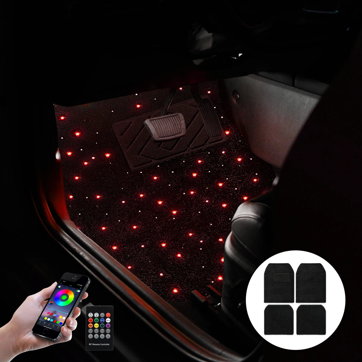 StarDrive™ RGB Car Floor Lights 🌌🚗