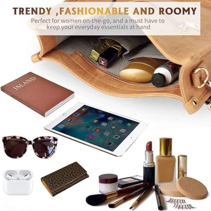 Retro Leopard Print Shoulder Bag Fashion Tote Bag Small Square Bag Crossbody Handbag for Women Halloween Christmas Gift