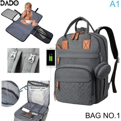 Diaper Bag Backpack Baby Essentials Travel Tote Multifunction