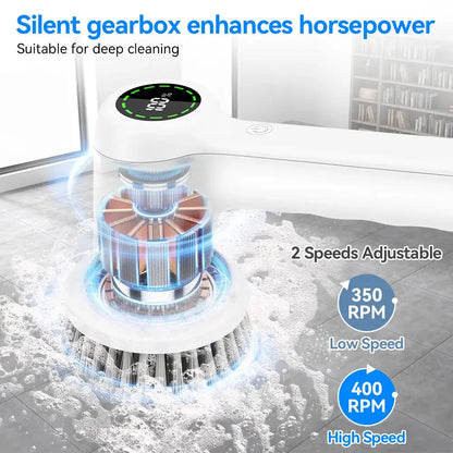 Electric Cleaning Brush 5 In 1 Electric Spin Cleaning Scrubber USB