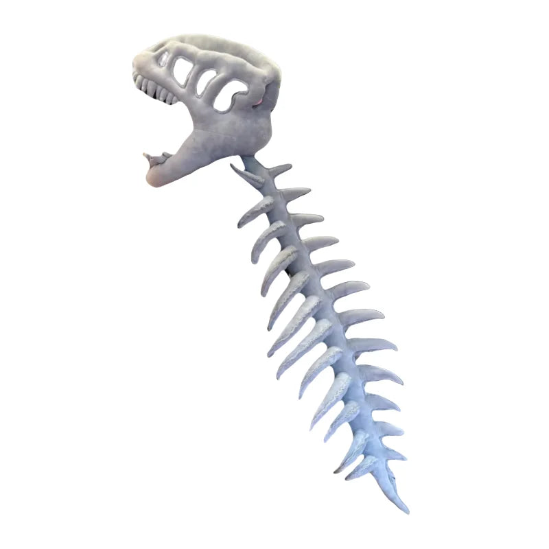 Oferta de Juguetes de Peluche de Dinosaurio Esqueleto Portátiles, Suaves, de Gran Tamaño, Modelo de Cráneo y Columna Vertebral Realistas, Juguetes Súper Geniales para Decoración Infantil