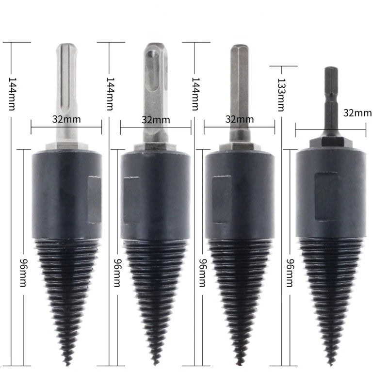WoodCrack Pro Drill Set – Fast, Easy Firewood Splitting