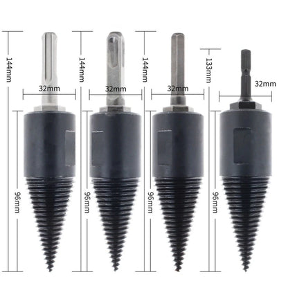 WoodCrack Pro Drill Set – Fast, Easy Firewood Splitting