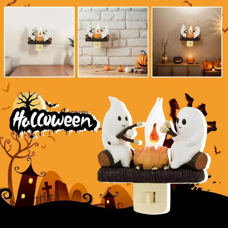 Luz parpadeante de llama espeluznante: ¡Resplandor inquietante para Halloween y más allá!