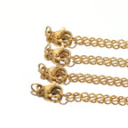 10pcs Gold Stainless Steel Extender Chains with Lobster Clasps for Jewelry Making