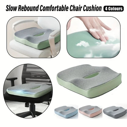 Ergonomic Office Seat Cushion】3-Zone Memory Foam Lumbar Support Pillow Breathable Posture Corrector for Car Office Wheelchair
