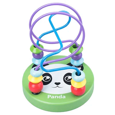 Montessori Wooden Roller Coaster Bead Maze for Toddlers Laime Store
