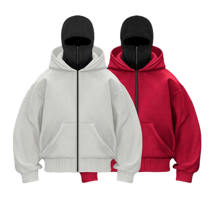 Y2K Gothic Harajuku Double Hat Design Sportswear Winter New Hoodie AliExpress