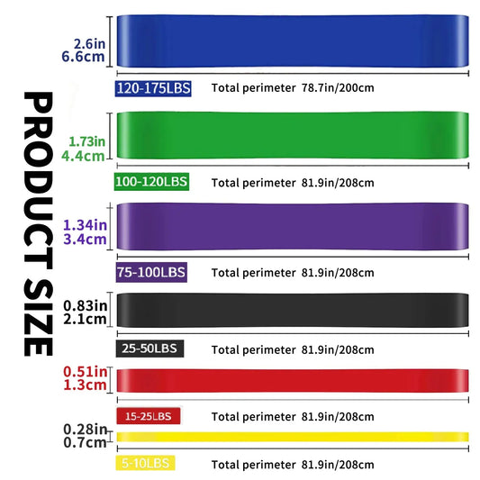 Resistance Bands Exercise Elastic Workout Ruber Loop Strength Rubber